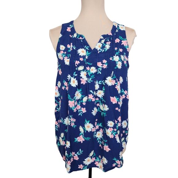 Croft & Barrow Floral Medium Tank Top Blouse - Picture 1 of 5